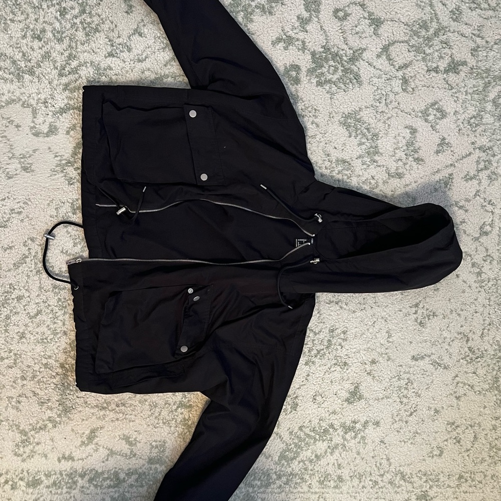 Forever 21 Black Zip-Up Jacket
